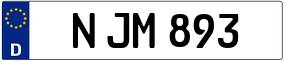 Trailer License Plate